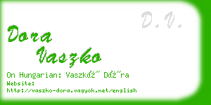 dora vaszko business card